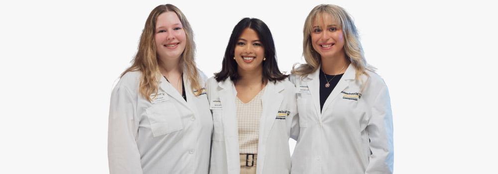 Students stand with an instructor from MU's PGx Lab